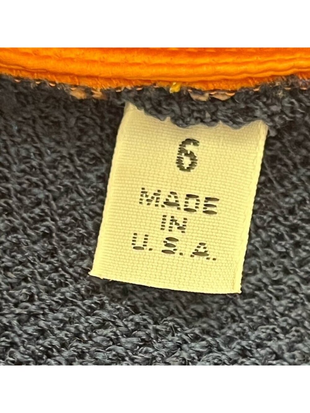 St. John Santana Knit Sweater Dress Women's 6 Blue Orange Trim Pin Accent - Picture 11 of 11